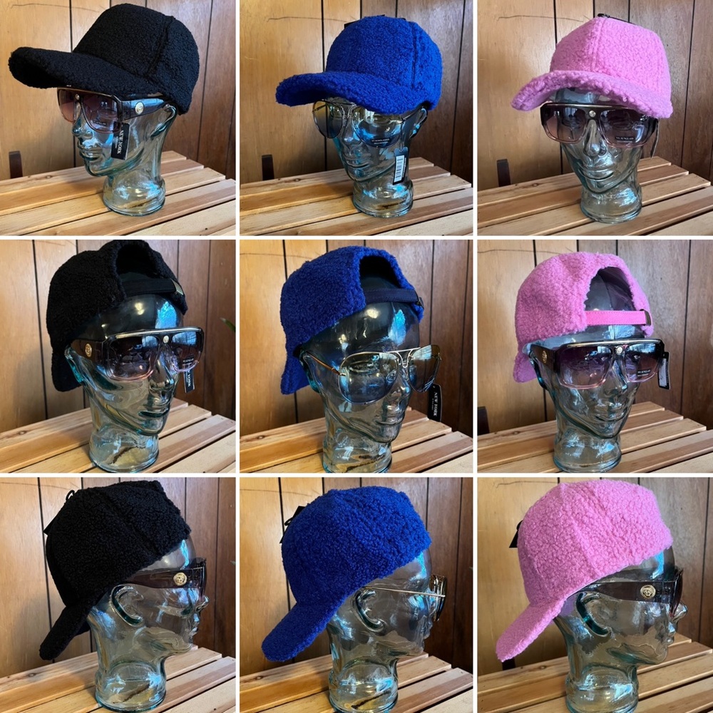 Royal Blue Teddy Fleece Winter Cap - Picture 15 of 15